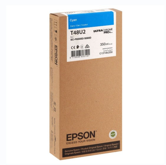Epson T48U2 UltraChrome Ciano per SC-P8500D C13T48U200 Epson T48U2 UltraChrome Ciano per SC-P8500D C13T48U200